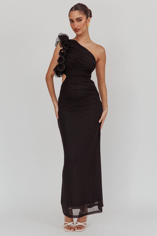 Lorenza Mesh Maxi Dress