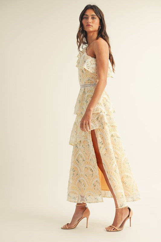 Kelly Ruffled Midi Dress