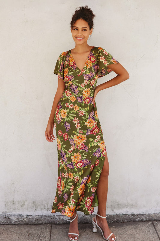 Garden Party - Floral Print Maxi Dress