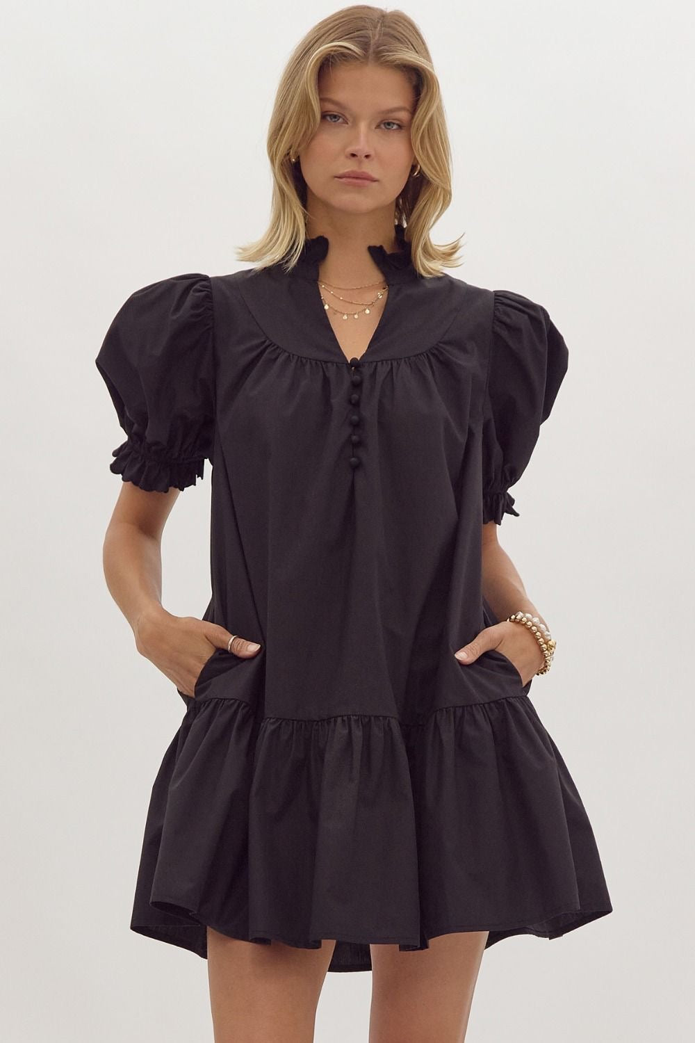 Gigi Bubble Sleeve Dress