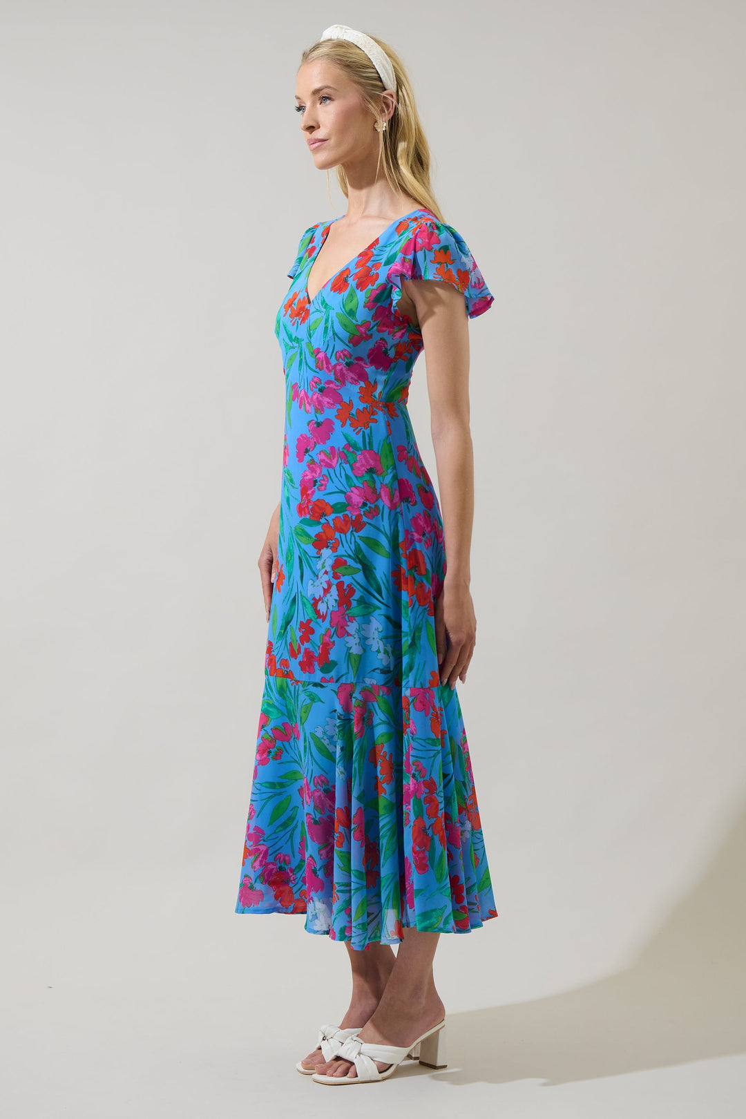 Ailen Floral Midi Dress