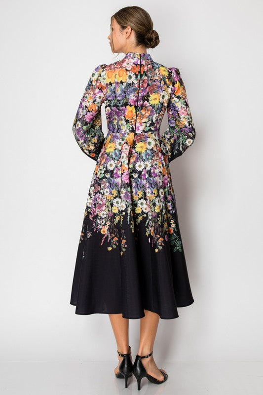 Elva Floral Print Dress