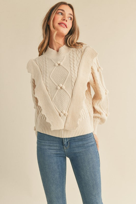 Tessa Pom Pom Detail Sweater