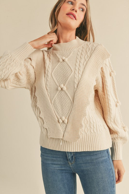 Tessa Pom Pom Detail Sweater