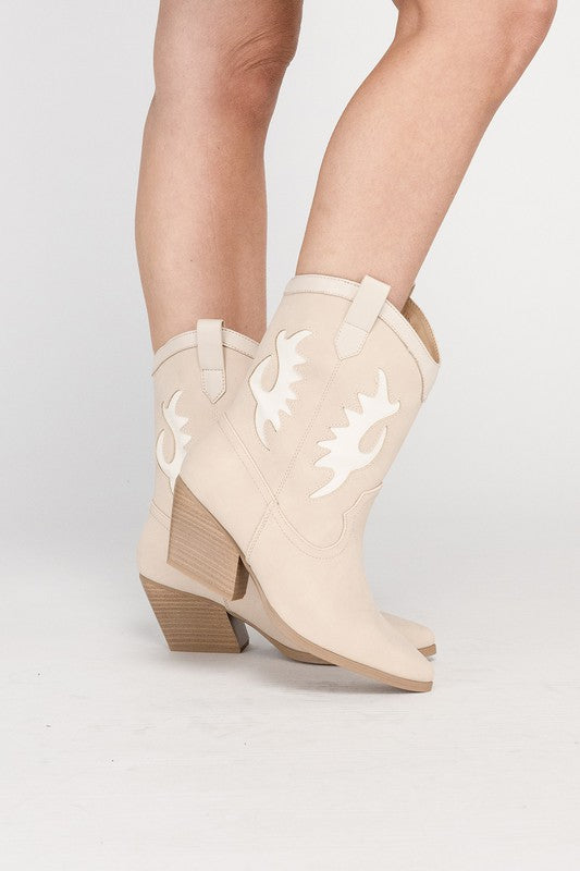 Western High Ankle Boots