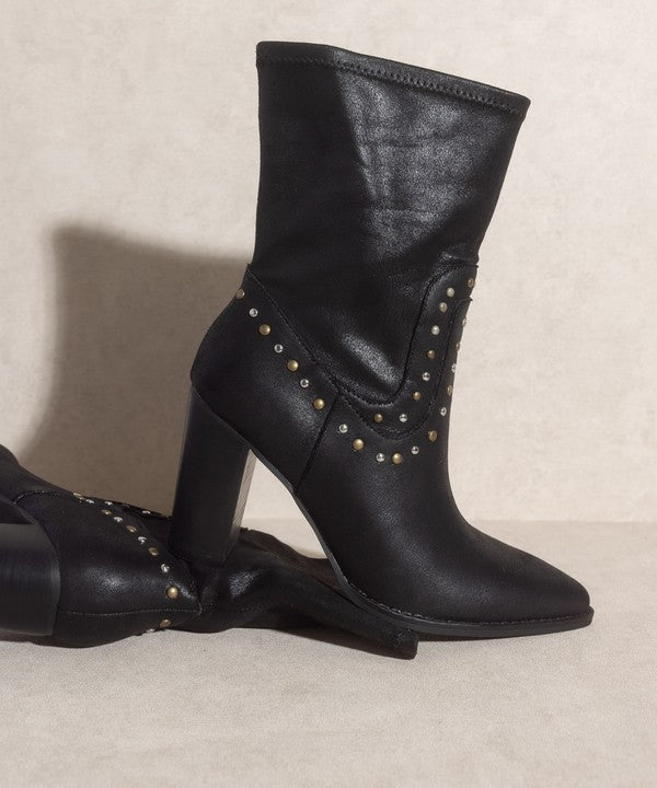 Studded Boots - Oasis Society