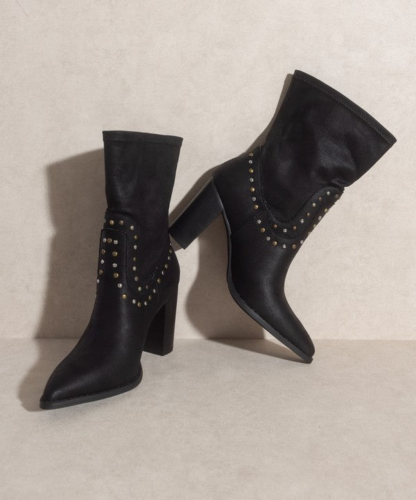 Studded Boots - Oasis Society