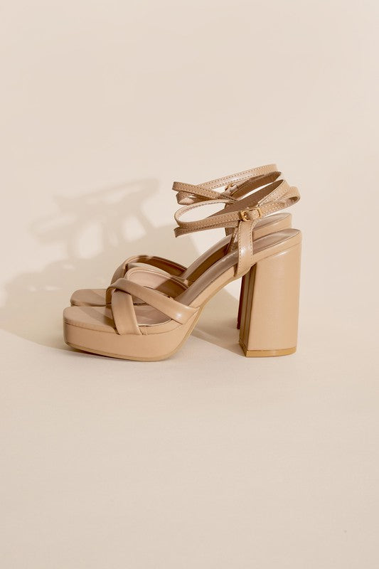 Cross Ankle Strap Heels - ONLINE ONLY